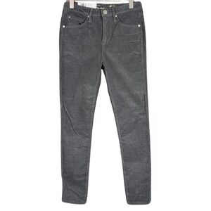 Seven 7 Ultra High Rise Skinny Jeans Womens Corduroy Pewter Stretch Size 4 New